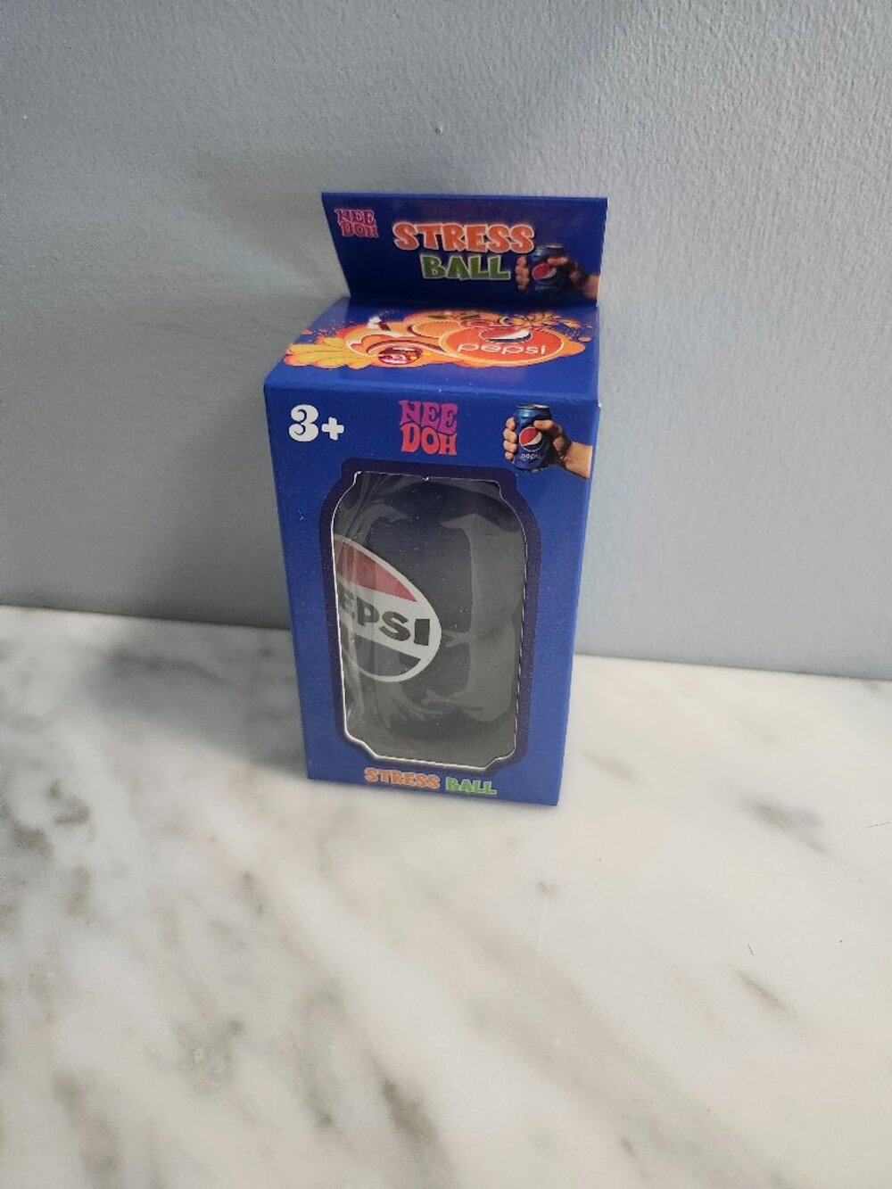 NeeDoh Pepsi can shaped  Stress Ball - blue